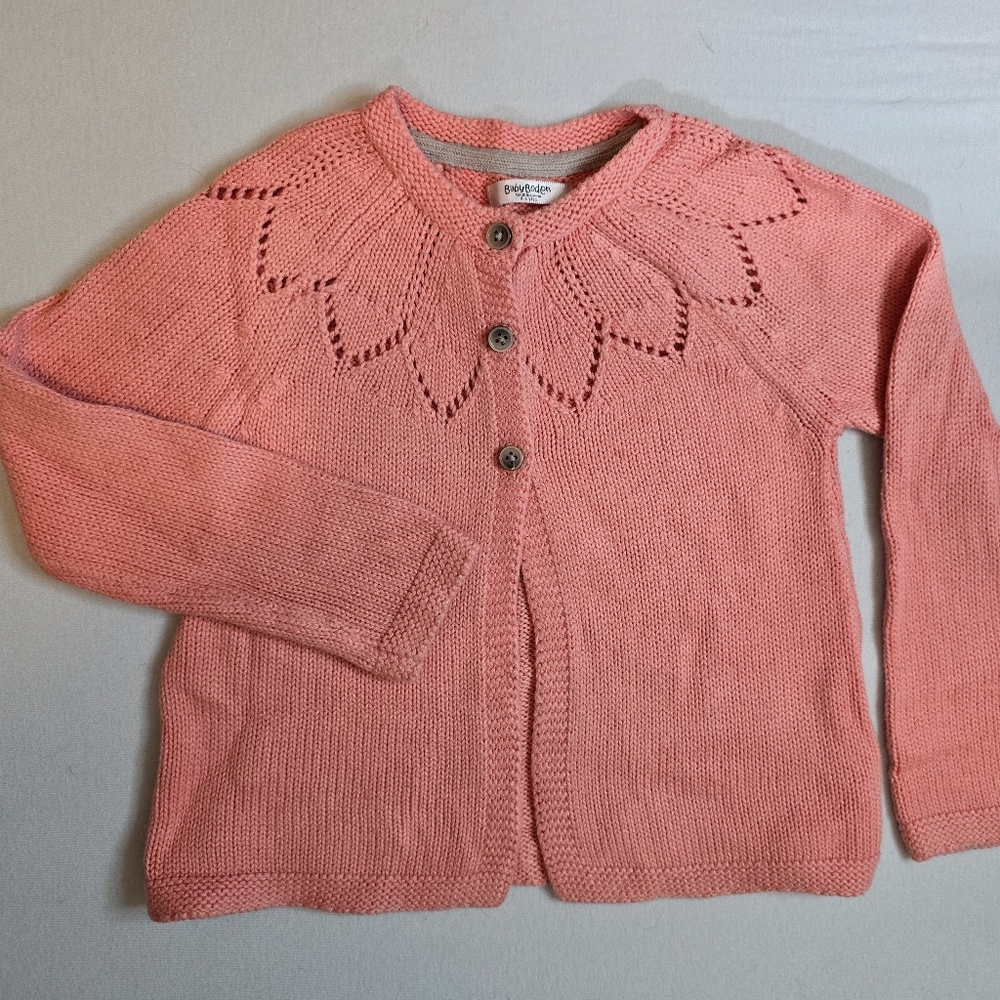 Mini boden coral cardigan